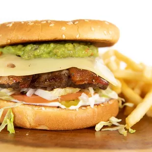 Guacamole Swiss Bacon Burger