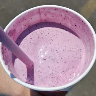 Huckleberry milkshake