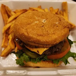 Cheeseburger and Fries