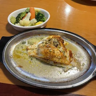 Stuffed Flounder stuffing was fluffy not mushy great flavor