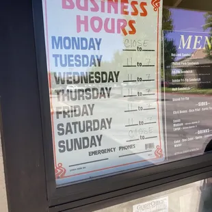 Business hours