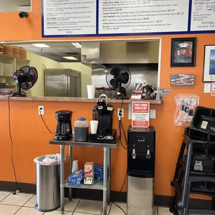 a view of the counter area