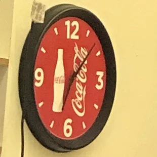 a coca cola clock