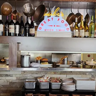 a view of the kitchen