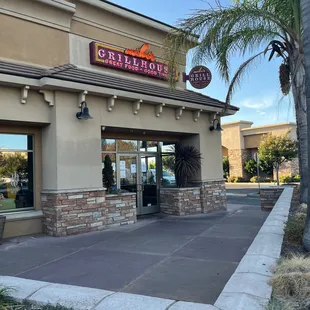 the front of the restaurant