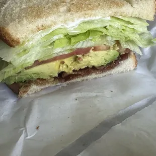 $17 for a BLT Sandwich with avocado I asked for extra bacon