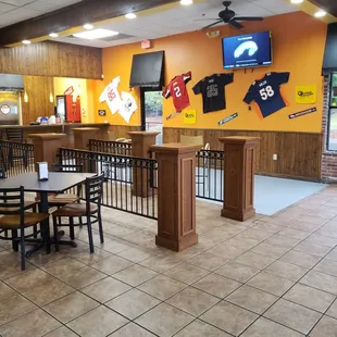 the inside of the restaurant