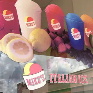 a variety of ice creams