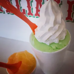 Green Apple Gelati and Mango Italian Ice