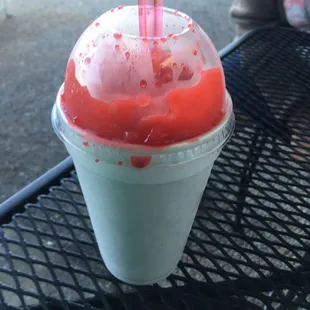 Fizzy drink... sprite w Italian ice