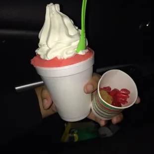 So freaking good! I got a free topping just for checking in and I choose gummies yummy!