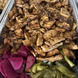 Full BBQ Marinated Chicken Bites Platter