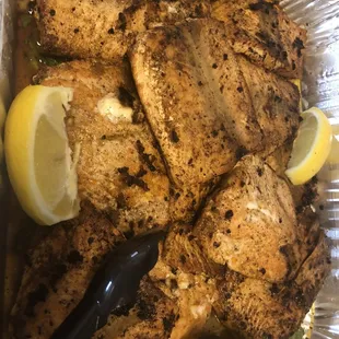 Half Grilled Salmon Platter