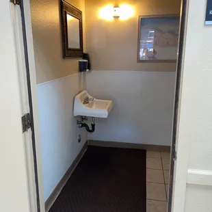 Clean restroom