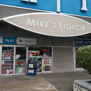 the front of the store