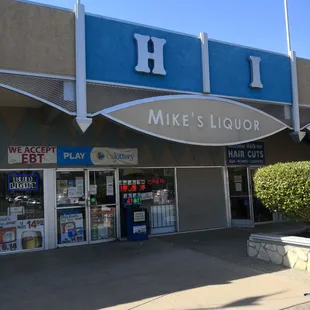 the front of the store