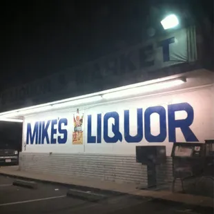 the exterior at night