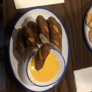 Pretzel Rods with Beer Cheese