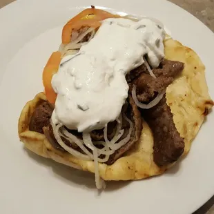 Gyros extra meat.