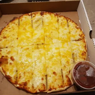 Amazing cheese sticks!  Must buy.