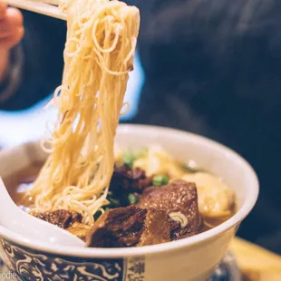 Wonton &amp; Beef Brisket Noodle Soup IG: @thephotographerfoodie