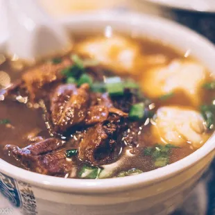 Wonton &amp; Beef Brisket Noodle Soup IG: @thephotographerfoodie