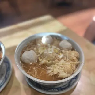 11. Wonton and Squid Ball Noodle Soup