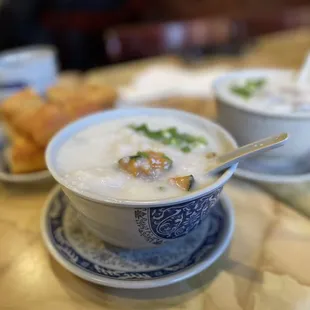 Rock Cod Congee with pumpkin