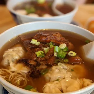 10. Sui-Kau and Beef Brisket Noodle Soup