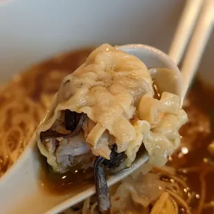 10. Sui-Kau and Beef Brisket Noodle Soup