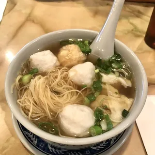 11. Wonton and Squid Ball Noodle Soup