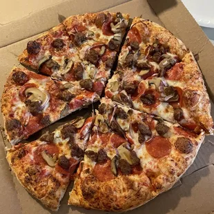 a pizza in a box