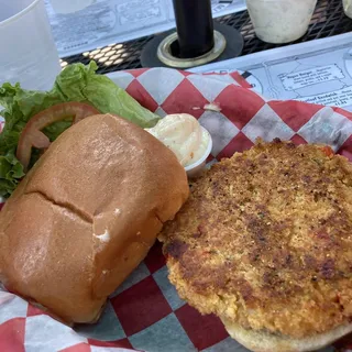 "Handmade" Shrimp Burger