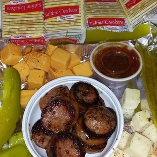 Sausage and Cheese Plate
