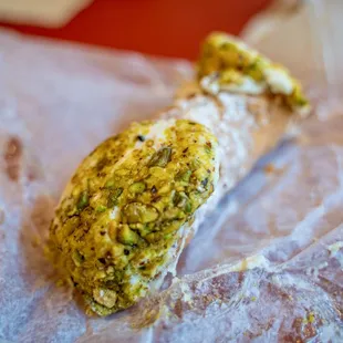 Pistachio cannoli...snuck this one into Harvard