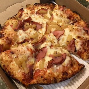The regular crust is fluffy and soft.