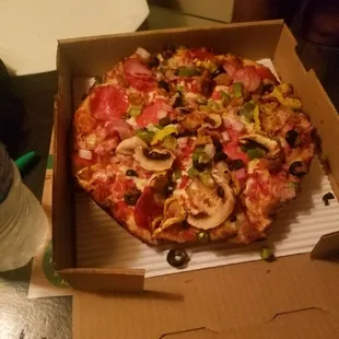 Some pizza my babe got