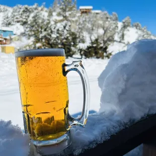 Snow and beer