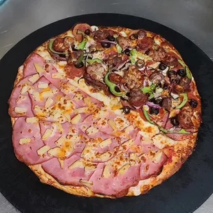 pizza, food