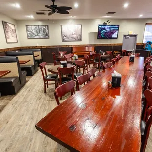 interior, sushi and sashimi