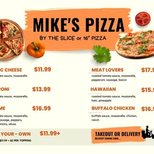 the price of the pizza