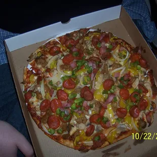 pizza, food
