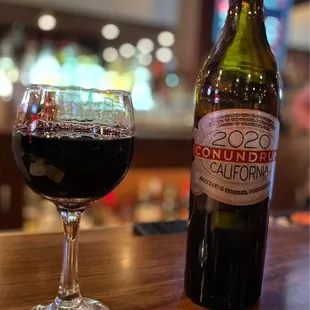 House wine Conundrum by Caymus!