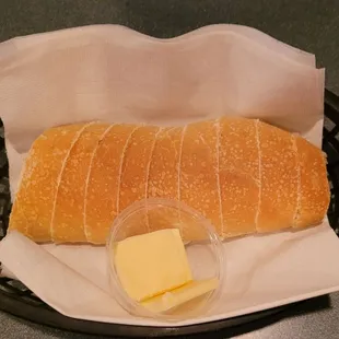 a loaf of bread and butter