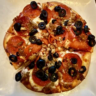 pizza, food