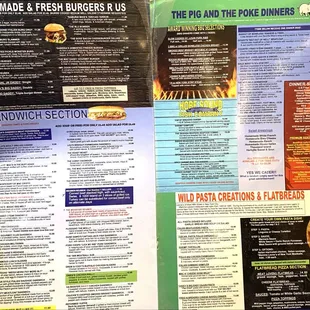 Extensive menu