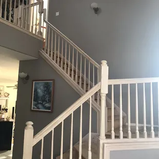 Staircase and upper hallway