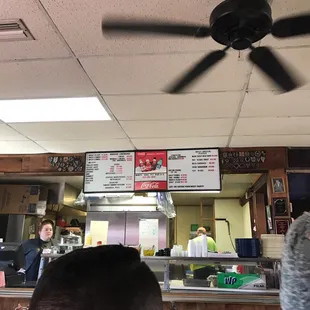 ows a view of the inside of the restaurant