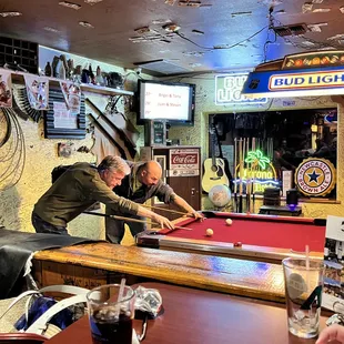 Friday is pool tournament night.