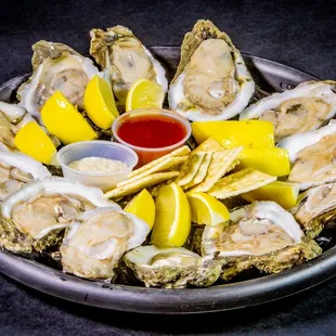 Oysters on half shell